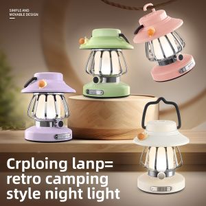 JIFANPAUL | Retro Camping Night Light LED Portable Bedside Lamp