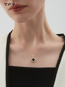 TFY | Double-sided Four-leaf Clover Necklace New Trendy Niche Design High-end Elegance
