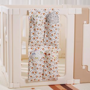 Baby Fence Crawling Mat Shoe Storage Bag Multi-Functional Organizer Door Protection Fence Childrens Room Storage Bag