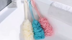 แปรงขัดหลัง 2in1 แปรงถูหลัง  แปรงขัดตัว ฟองน้ำขัดตัว แปรงอาบน้ำ ไม้ถูหลัง ไม้ขัดหลัง ที่ขัดตัว ใยขัดตัว ใยถูหลัง แปรงขัดแห้ง