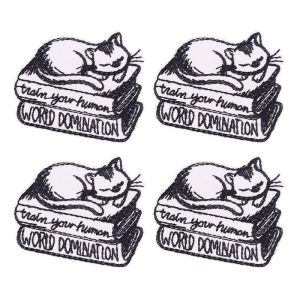 5PCS Wholesale Animal Embroidered Patch Animal Cat Fox Patch Iron On Patches For Clothing Thermoadhesive Patches Hats Jeans DIY