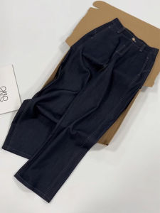 High Waist Wide Leg Denim Blue Casual Pants Womens Fashion Retro Style Fall New Loose Fit Versatile Comfortable Trousers