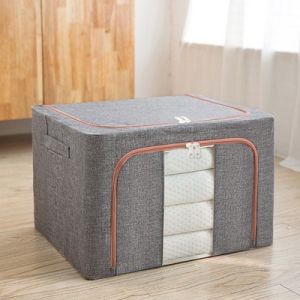 Oxford Cloth Steel Frame Collapsible Storage Box