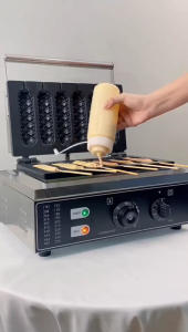🔥มีสินค้าเพียงพอ🔥เครื่องทำขนมวาฟเฟิลแบบแท่ง Hot Dog Machine เครื่องทำขนม ทำวาฟเฟิล วาฟเฟิลไส้กรอก