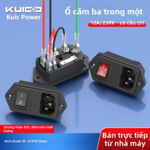 kuicc | Safety Fuse Switch 3-in-1 Power Outlet 10A/250V