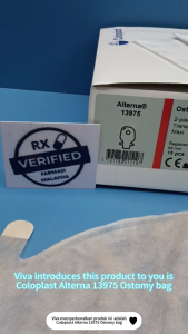 COLOPLAST CP 13975 ALTERNA Ostomy Bag Transparent 50MM 2 piece open 康乐保CP13975造口袋透明50毫米2件式开口