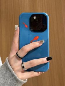 Creative Red Carp Fish Anti-Fall Simple Style Mobile Phone Case for  13 pro Max Huawei Mate 60 Xiaomi 13 Non-Repeating Shell