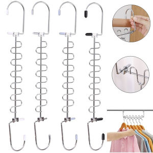 【On Sale】Laundry Hanging Stainless Steel Clothes Hanger Rack Windproof Buckle Organizer Hooks
