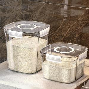 With Cover Transparent Sealed Large Capacity Rice Storage Bin