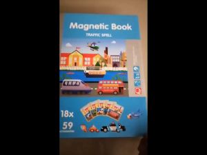 Playhouse Magnetic Book for 2-3 Years with Flash Cards Improves Motor Skills Enhances Creativity 19.2*4*26cm