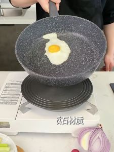 7PCS Carote Granit Hitam Antilengket Peralatan Dapur Cocok Untuk Semua Kompor Wajan Panci Set