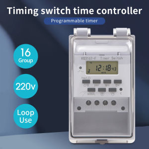 Others | Automatic Time Control Switch Wall Hanging Weekly 7 Days Programmable Timer Waterproof Electronic Timing Controller 220V 30A