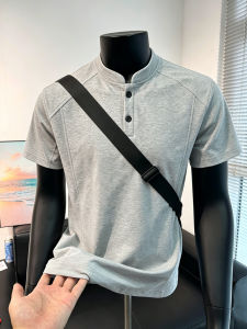 Áo Thun Polo Henry Collar Phong Cách Retro Ứng Dụng Cleanfit