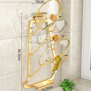 No-drilling Wall-mounted Kitchen Storage Rack