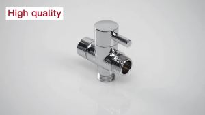 Brass/ABS Diverter Valve G1/2” 3 Way Water Separator Shower Tee Adapter Adjustable Faucet Switcher Bathroom Toilet Accessories