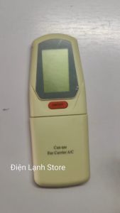 Remote máy lạnh carrier. (Tặng kèm cặp pin).