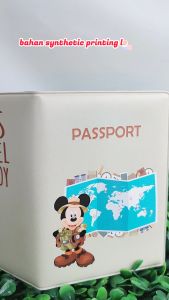 Cover Passport Mickey Minnie Mouse Sampul Buku Paspor Case Holder Document Travelling Organizer
