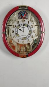 100% ORIGINAL SEIKO Melodies In Motion Volume Light Sensor Wall Clock QXM612 (QXM612R) [Jam dinding]