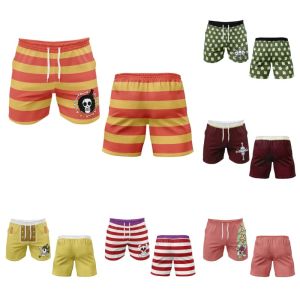 Bandai | Summer New 2026 One Piece Anime Adult Childrens Short Sleepy Pants Quick Drying Football Sports Leisure Beach Pants