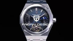 Pagani Design | PAGANI DESIGN New Luxury Mens Watch Automatic Mechanical Moon Frame Top Sapphire Stainless Steel Business Mechanical Watch