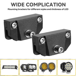 Off Road LED Work Light mounting Bracket Universal Hood Led Light Bar Mount Bracket Foglight lamp Holder for Truck SUV 4X4