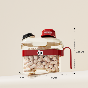 Adorable Cat And Dog Food Storage Bucket Sealed Box Moisture Proof Home Use Pet Grain Storage Canister Nordic Style Plastic