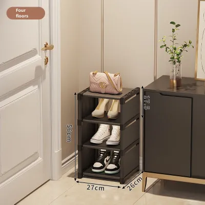 Simple Shoe Rack at the Door For Home Indoor Economical Shoe Cabinet Beautiful Storage Rack Multi-Layer Narrow Small Space Saving Handy Gadget