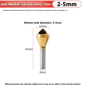 90 Degree Stainless Steel Chamfering Knife Counterbore Drill Bit Single Three-Blade New Model Internal Hole Stubble Removal