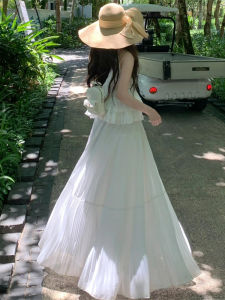 กระโปรงสั้นผ้าชีฟองสไตล์เกาหลีเอวสูง กระโปรงทรงเค้ก กระโปรงทรงเอยาวปานกลาง กระโปรงทรงเอสไตล์ฝรั่งเศส กระโปรงทรงเอ