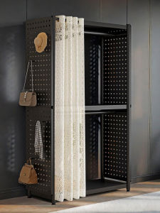 XIMIWU | Home Bedroom Storage Wardrobe Metal Clothes Rack