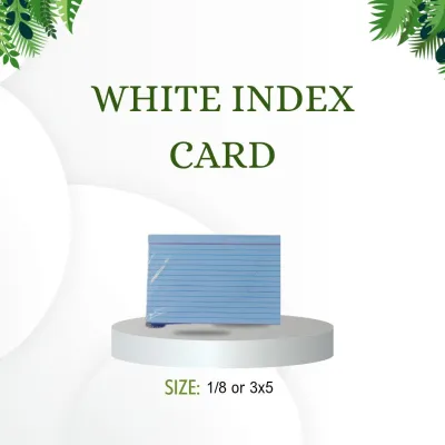 20pcs White Index Card 1/8 1/4 1/2 size Office & School Supplies