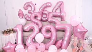 32inch Purple Number Balloon Large Birthday Christening Wedding Anniversaries Party Decoration