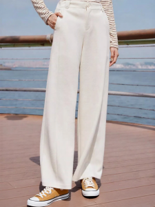 XIANGYING | Wool Loose Straight Leg Wide Pants