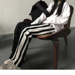 กางเกงขายาวทรงหลวมสบาย ๆ สำหรับนักเรียน สไตล์เกาหลี กางเกงขายาวทรงตรง ทรงหลวม ทรงลำลอง เหมาะกับทุกฤดูกาล