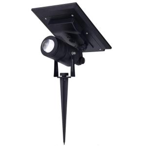 Zoomable Solar Powered Spotlight Outdoor Waterproof Garden Courtyard Tree Lighting Concentrated Light Lamp Separate Body Design