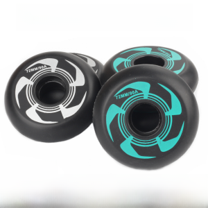 Roller Skating Full Meat Wheel the Skating Shoes High Elastic Abrasion Resistant Brake Wheel Roller Skates Roller Skate Wheels Pu Rubber Wheel Mute