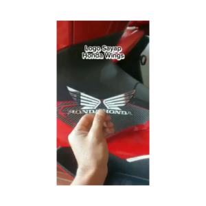Emblem Honda Wings Besar Timbul 3D Akrilik / Sticker Wings / Sayap Timbul  Sepasang