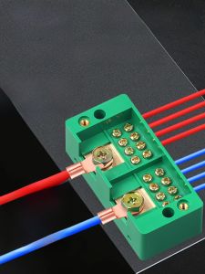 Hộp Nối Dây FJ6 Nhập 2 Xuất 12 Hộp Nối Dây Điện Phụ Kiện Điện Tử Đầu Nối Điện Châu Âu Hộp Gắn Tường