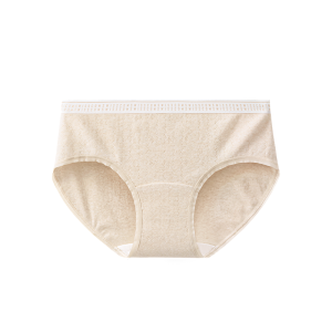 Pure Cotton Womens Underwear Antibacterial Extended Crotch mid Waist Breathable Triangle Panties Comfortable Everyday Briefs