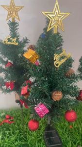 LED Solar Garden Light Christmas Trees Lamp Waterproof Outdoor for Pathway Porch Christmas Decor