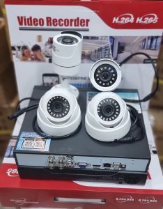 paket cctv ahd 4 ch lenz 5 mp /1080p murah dan lengkap tinggal pasang + HDD 500gb