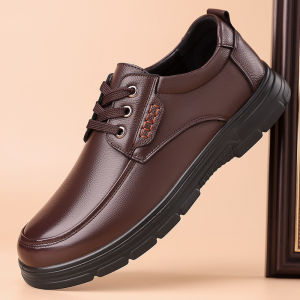 Breathable British Casual Lace-up Soft-soled Mens Shoes