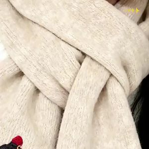 Japanese Cute Puppy Design Womens Scarf
