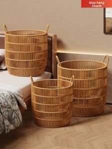 evesigar | Giỏ Giặt Dung Lượng Lớn Nhựa Giả Mây