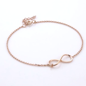 Chow Sang Sang 周生生 Daily Luxe 18K Rose Gold Diamond Ribbon Bracelet 19cm 89866B