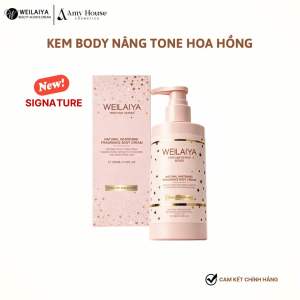 Kem Body Nâng Tone Hoa Hồng Weilaiya 200ml Kem Body Trắng Da Kem body tone up