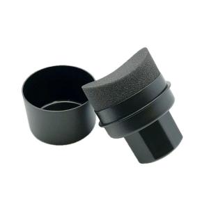Reusable Tire Wax Applicator Sponge with Lid Curved Car Cleaning Pad for Tire Dressing Detailing Kit  Car Waxing Tools