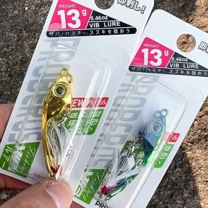 PROBEROS 1PCS Metal VIB Lure Spinner Fishing Bait Sinking 9g 13g 17g Long Casting Vibration Lures Fishing Accessories for Tuna DW570