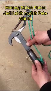 Gunting Pohon Gunting Dahan Tarik Pisau Tali Pohon Multifungsi Alat Potong Tanaman Pruner