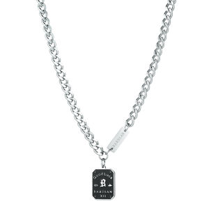 Black Lucky Charm Pendant Necklace Mens Trendy Unique High-End Sweatshirt Clavicle Chain Boys Accessories Fashion Jewelry